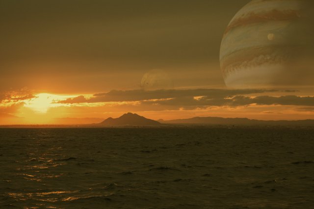 Atardecer en la otra Manga